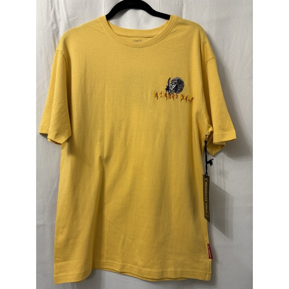 Members Only T-Shirt with Embroidered Dragons front and Back‎ New Size Large